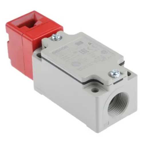 Omron D4BS Series Safety Interlock Switch, 2NC, IP67, Plastic Housing, 400V ac Max, 2A Max - D4BS-1AFS product image