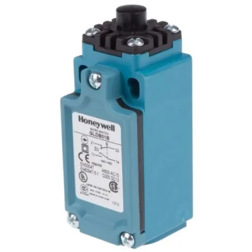 Honeywell GLD Series Plunger Limit Switch, NO/NC, IP66, SPDT 1NO/1NC, Thermoplastic Housing, 300V ac Max, 10A Max - GLDB01B product image