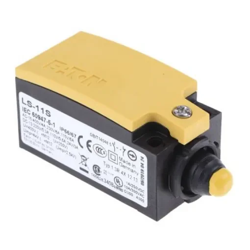 Eaton LS-Titan Series Plunger Limit Switch, NO/NC, IP66, IP67, Plastic Housing, 415V ac Max, 6A Max - 266105 LS-11S product image