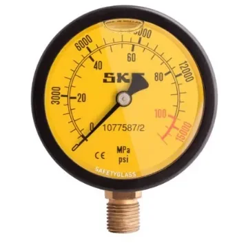 SKF G 1/4 Analogue Pressure Gauge 100mPa Bottom Entry 69mm Outside Diameter - 1077587/2 product image
