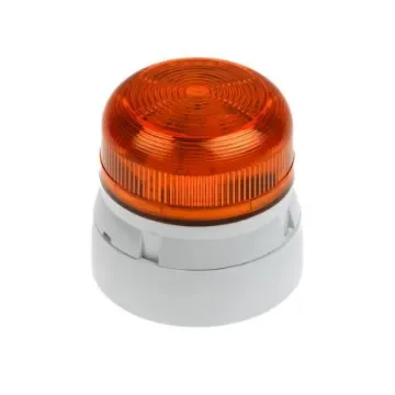 Klaxon Flashguard QBS Series Amber Flashing Beacon, 12 V dc, 24 V dc, Surface Mount, Xenon Bulb - QBS-0054 product image