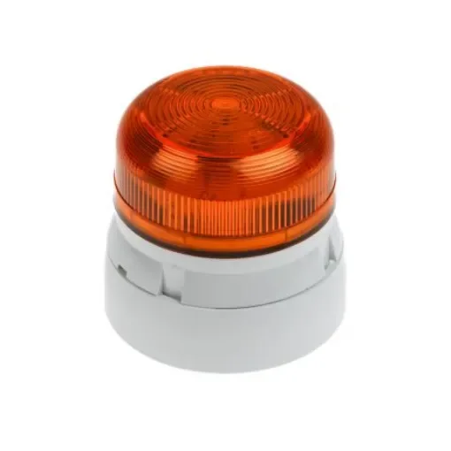Klaxon Flashguard QBS Series Amber Flashing Beacon, 12 V dc, 24 V dc, Surface Mount, Xenon Bulb - QBS-0054 product image