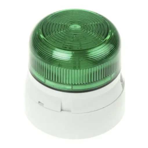 Klaxon Flashguard QBS Series Green Flashing Beacon, 12 V dc, 24 V dc, Surface Mount, Xenon Bulb - QBS-0058 product image