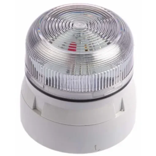 Klaxon Flashguard QBS Series Clear Flashing Beacon, 12 V dc, 24 V dc, Surface Mount, Xenon Bulb - QBS-0055 product image