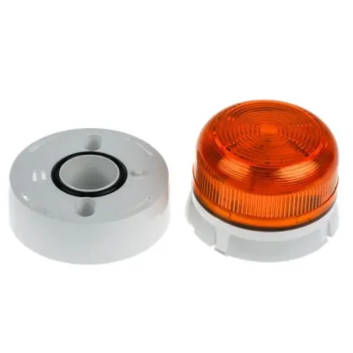 Klaxon Flashguard QBS Series Amber Flashing Beacon, 230 V ac, Surface Mount, Xenon Bulb - QBS-0018 product image