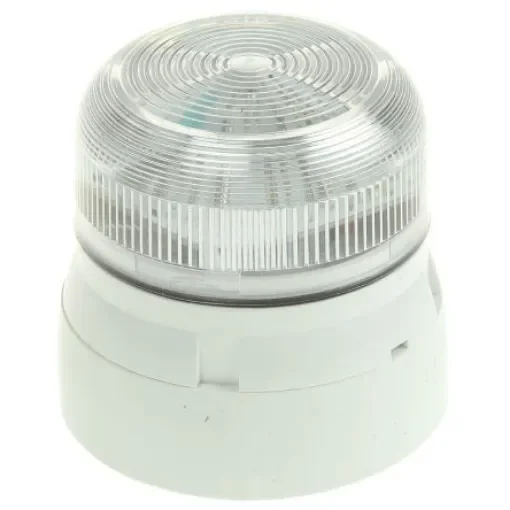 Klaxon Flashguard QBS Series Clear Flashing Beacon, 12 V dc, 24 V dc, Surface Mount, Xenon Bulb - QBS-0035 product image