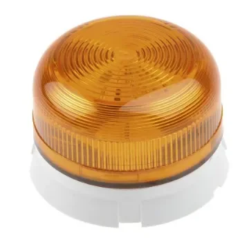 Klaxon Flashguard QBS Series Amber Flashing Beacon, 12 V dc, 24 V dc, Surface Mount, Xenon Bulb - QBS-0043 product image