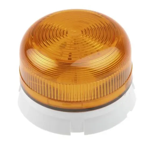Klaxon Flashguard QBS Series Amber Flashing Beacon, 12 V dc, 24 V dc, Surface Mount, Xenon Bulb - QBS-0043 product image