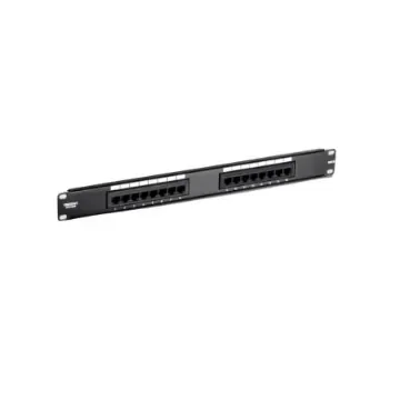 Trendnet TC Series Cat6 16 Port RJ45 Patch Panel Unshielded 44mm Black - TC-P16C6 product image