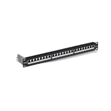 Trendnet TC Series Cat5e, Cat6, Cat6a 24 Port Patch Panel Shielded 40mm Black - TC-P24C6AS product image