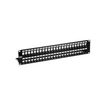 Trendnet TC Series Cat6a 48 Port Patch Panel Shielded 86mm Black - TC-KP48S product image