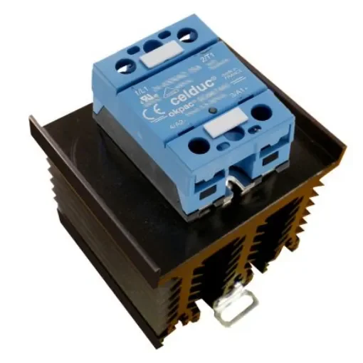 Celduc SO8 Series Solid State Relay, 75 A Load, Chassis Mount, 690 V ac Load, 32 Vdc Control - SO887040-WF108 product image