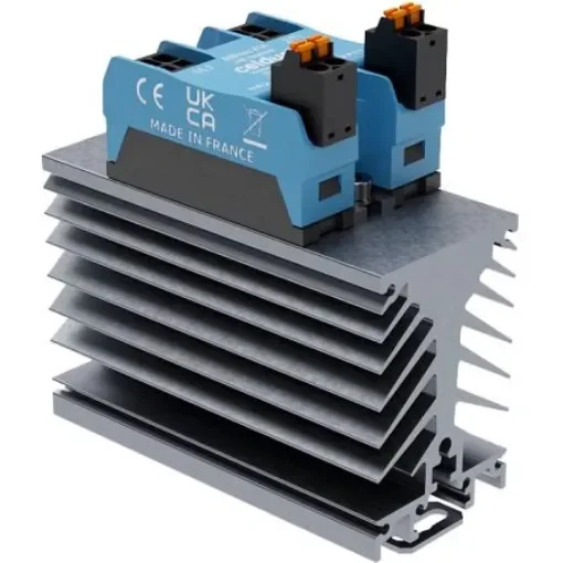 Celduc SOR9 Series Solid State Relay, 34 A Load, DIN Rail Mount, 660 V ac Load, 32 Vdc Control - SOR965440-HE-WF114 product image