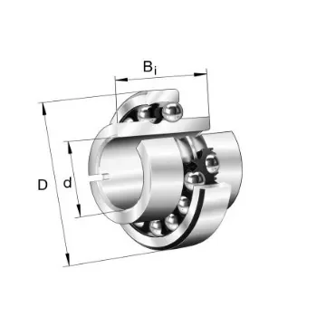 FAG 11208-TVH Self Aligning Ball Bearing- Open Type 40mm I.D, 80mm O.D product image