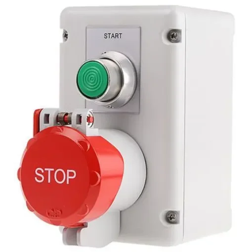 Craig & Derricott Momentary (Start), Pull to Reset (Stop) Push Button Control Station - SPDT, Die Cast Aluminium, - SSTH/GS/P/F3/MG/CO product image