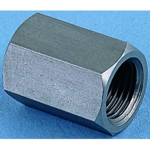 Legris Stainless Steel Pipe Fitting, Straight Hexagon Coupler, Female G 3/8in x Female G 3/8in - 1855 17 17 product image