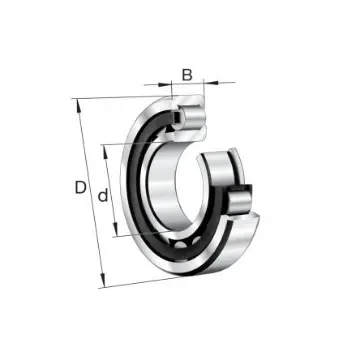 FAG NJ2317-E-XL-TVP2-C3 85mm I.D Cylindrical Cylindrical Roller Bearing, 180mm O.D product image