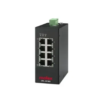Molex IP20 Managed Ethernet Switch, Managed 8 Port Industrial Ethernet Switch RJ-45 - 1120361103 product image