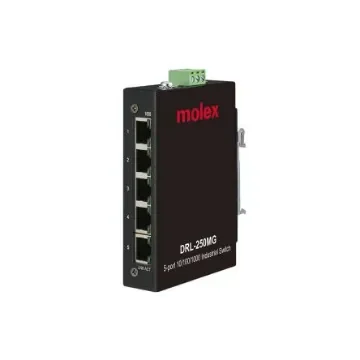 Molex IP20 Unmanaged Ethernet Switch, Unmanaged 5 Port Industrial Ethernet Switch RJ-45 - 1120361002 product image