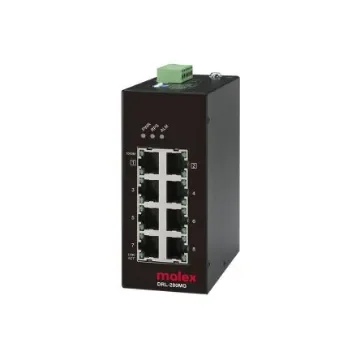 Molex IP20 Unmanaged Ethernet Switch, Unmanaged 8 Port Industrial Ethernet Switch RJ-45 - 1120361003 product image