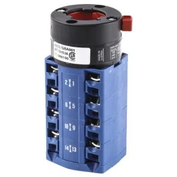 Kraus & Naimer, 4P 2 Position 60° Double Throw Cam Switch, 20A - CG8.A223/GBA001.*FT product image