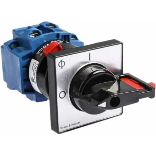 Kraus & Naimer 3P Pole Isolator Switch - 20A Maximum Current, 5.5kW Power Rating, IP65 - KG10A.T103/GBA010.FT2 product image