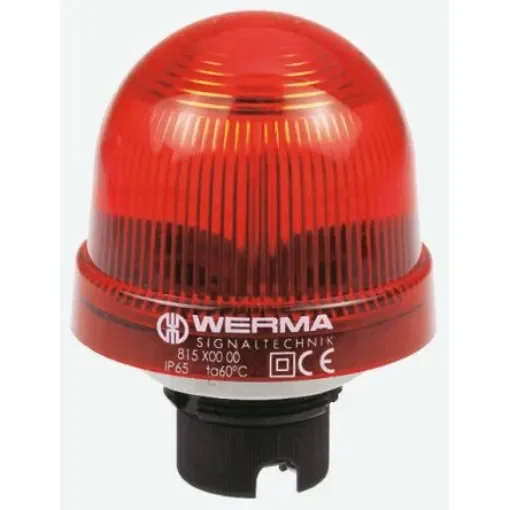 Werma EM 817 Series Red Flashing Beacon, 230 V ac, Built-in Mounting, Xenon Bulb, IP65 - 817.100.68 product image