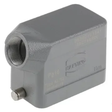 HARTING Han B Heavy Duty Power Connector Hood, PG16 Thread, Side Entry - 09300101541 product image