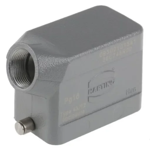 HARTING Han B Heavy Duty Power Connector Hood, PG16 Thread, Side Entry - 09300101541 product image