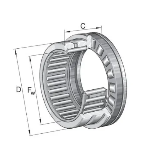 INA NKXR40-XL 40mm I.D Needle Needle Roller Bearing, 52mm O.D product image