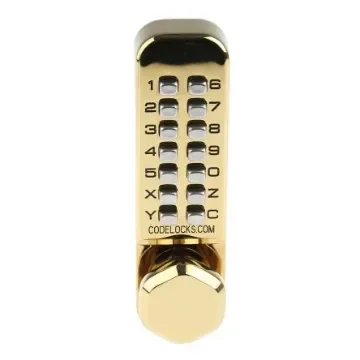Brass Mechanical Polished Code Lock - 255 PB product image