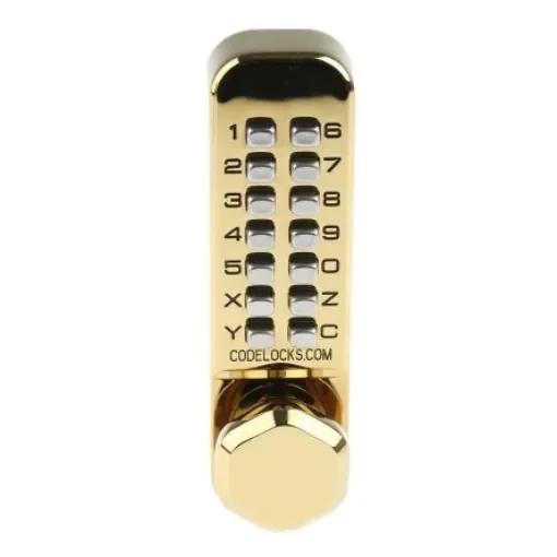Brass Mechanical Polished Code Lock - 255 PB product image