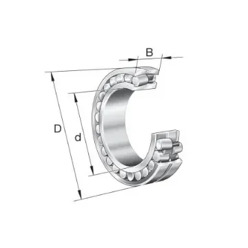 FAG 22318-E1A-XL-MA-T41A 90mm I.D Spherical Roller Bearing Spherical Roller Bearing, 190mm O.D product image