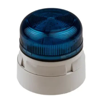 Klaxon Flashguard QBS Series Blue Flashing Beacon, 12 V dc, 24 V dc, Surface Mount, Xenon Bulb - QBS-0036 product image