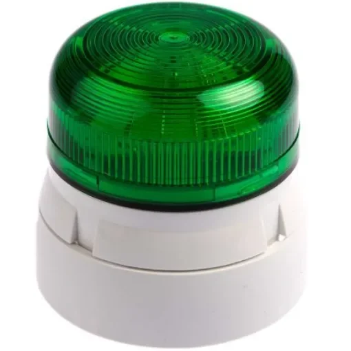 Klaxon Flashguard QBS Series Green Flashing Beacon, 12 V dc, 24 V dc, Surface Mount, Xenon Bulb - QBS-0037 product image