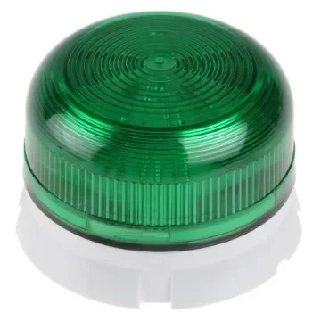 Klaxon Flashguard QBS Series Green Flashing Beacon, 12 V dc, 24 V dc, Surface Mount, Xenon Bulb - QBS-0203 product image