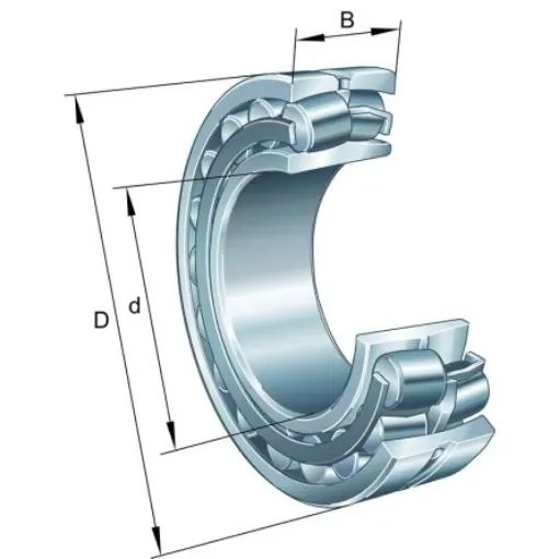 FAG 22208-E1-XL-K-C3 40mm I.D Spherical Roller Bearing Roller Bearing, 80mm O.D product image