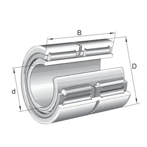 INA NA6914-ZW-XL 70mm I.D Needle Needle Roller Bearing, 100mm O.D product image