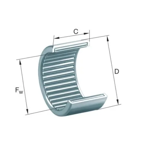 INA HN5025 50mm I.D Needle Roller Bearing, 58mm O.D product image