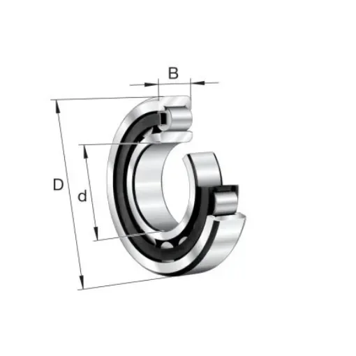 FAG NU2219-E-XL-TVP2 95mm I.D Cylindrical Cylindrical Roller Bearing, 170mm O.D product image
