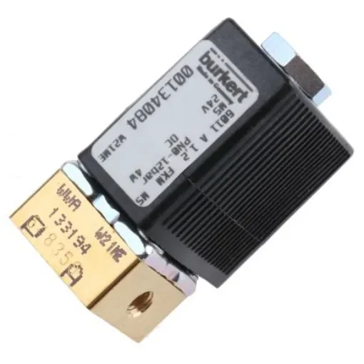 Burkert Solenoid Valve 134084, 2 port(s) , NC, 24 V dc, M5 product image