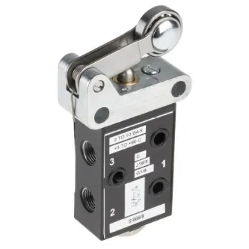 Norgren Roller 3/2 Pneumatic Manual Control Valve S/666 Series, G 1/8, 1/8in, III B - S/666/83/R product image