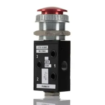 Norgren Push Button 3/2 Pneumatic Manual Control Valve S/666 Series, G 1/8, 1/8in, PS/666/1/R product image