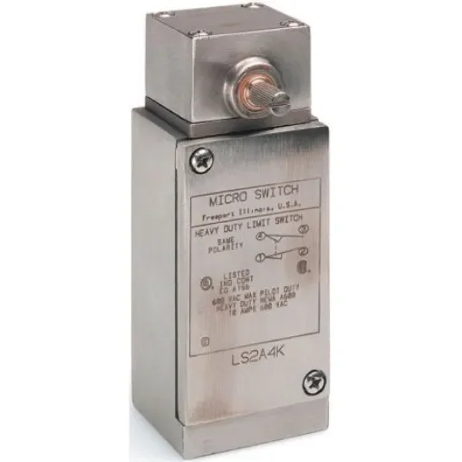 Honeywell HDLS Series Limit Switch, 2NO/2NC, DPDT, Stainless Steel Housing, 600V ac Max, 10A Max - LS2A4L product image