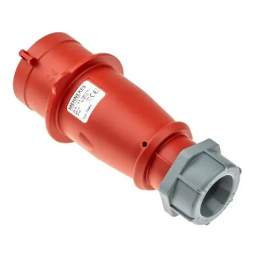 MENNEKES, AM-TOP IP44 Red Cable Mount 7P Industrial Power Plug, Rated At 32A, 400 V - 744 product image