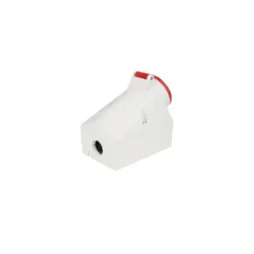 MENNEKES IP44 Red Wall Mount 7P Right Angle Industrial Power Socket, Rated At 16A, 415 V - 734 product image