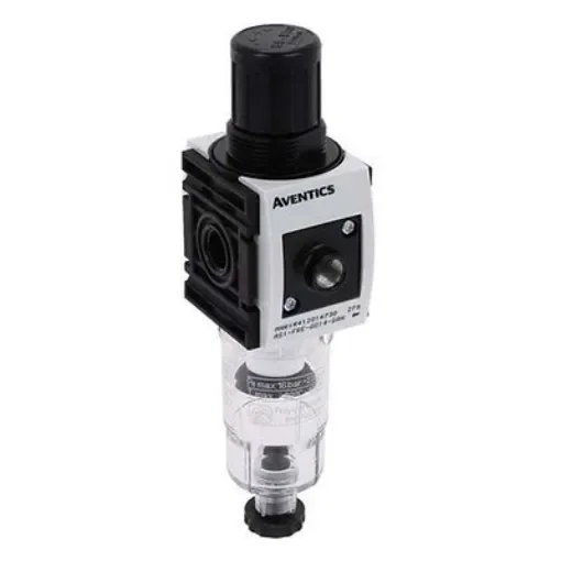 EMERSON – AVENTICS AS1-FRE Filter Regulator, 5µm, G 1/4, Semi Automatic, 12 bar - R412014730 product image