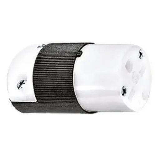 Hubbell USA Mains Connector, 15A Black, Cable Mount Nylon Screw, 250 V - HBL5669C product image