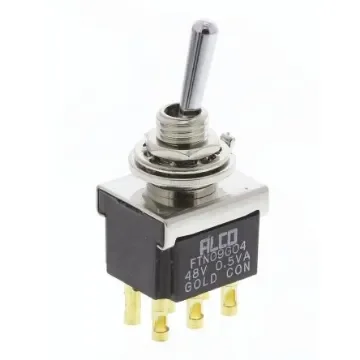 TE Connectivity Toggle Switch, Panel Mount, On-On, DPDT, Solder Terminal, 250V - FTN09G04 product image
