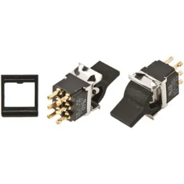 TE Connectivity DPDT, Latching Rocker Switch Panel Mount - FLN19BLACK04 product image
